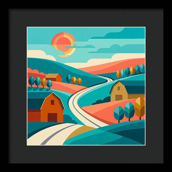 Pastoral Serenity In Color