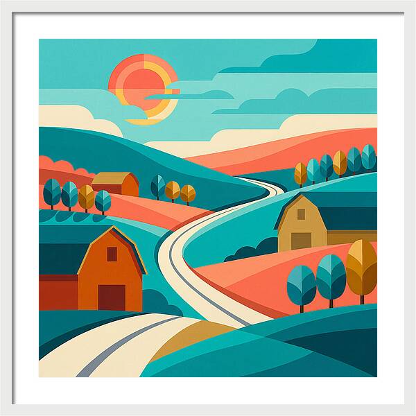 Pastoral Serenity In Color