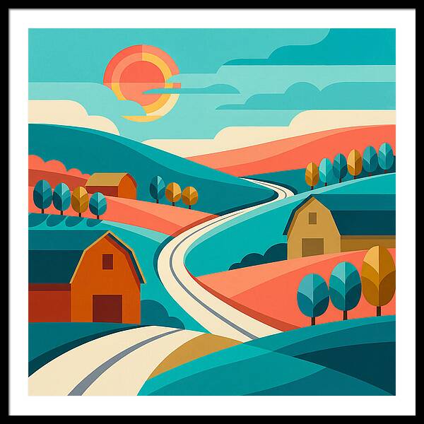 Pastoral Serenity In Color