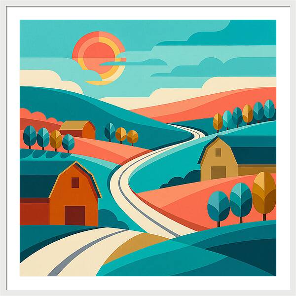 Pastoral Serenity In Color