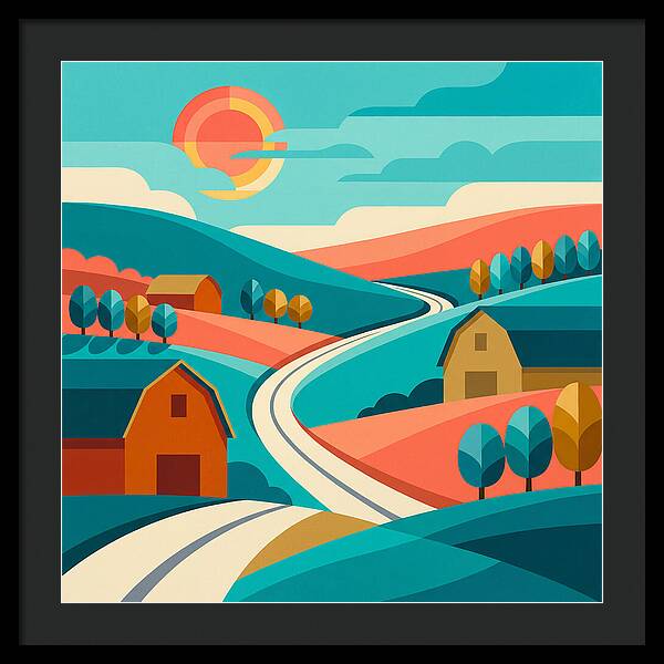 Pastoral Serenity In Color