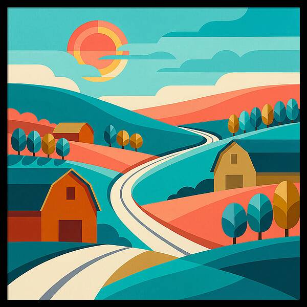 Pastoral Serenity In Color