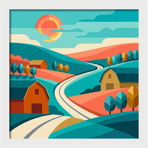 Pastoral Serenity In Color