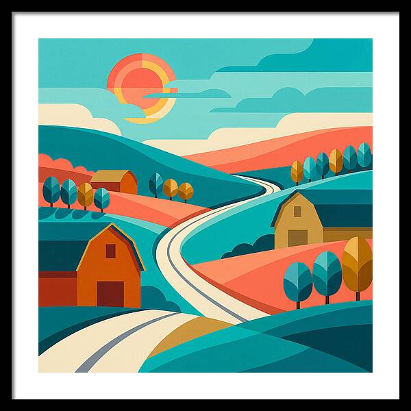Pastoral Serenity In Color