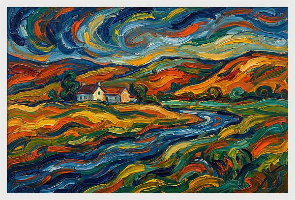 Pastoral Serenity In Expressionism