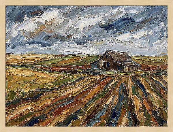 Pastoral Serenity In Palette Knife