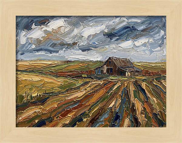 Pastoral Serenity In Palette Knife