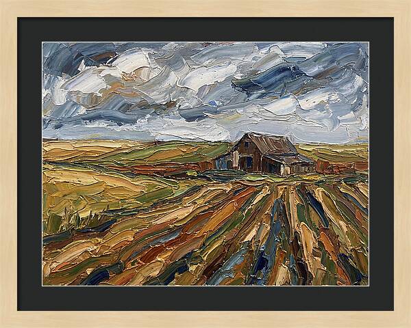 Pastoral Serenity In Palette Knife