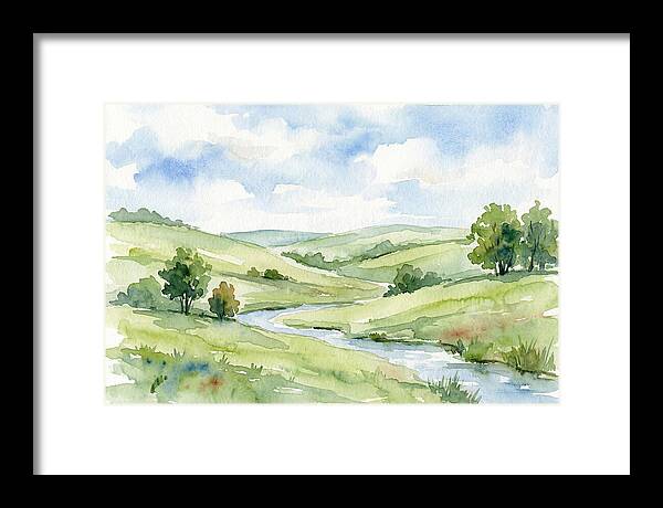 Pastoral Serenity In Watercolor