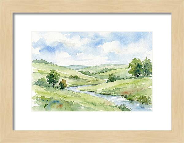 Pastoral Serenity In Watercolor