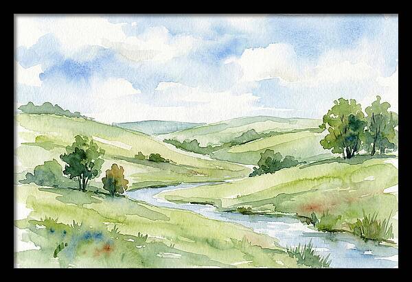 Pastoral Serenity In Watercolor