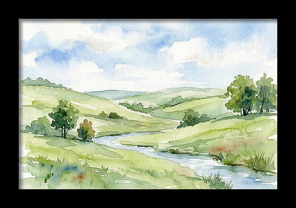 Pastoral Serenity In Watercolor