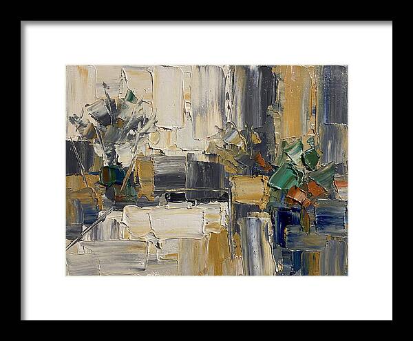 Patio Landscape In Palette Knife