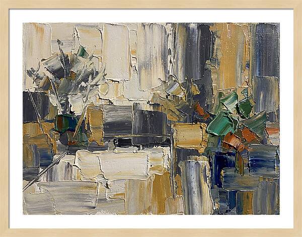 Patio Landscape In Palette Knife