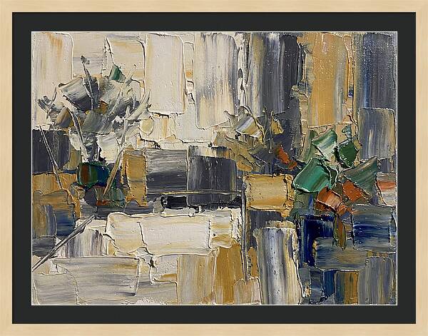 Patio Landscape In Palette Knife