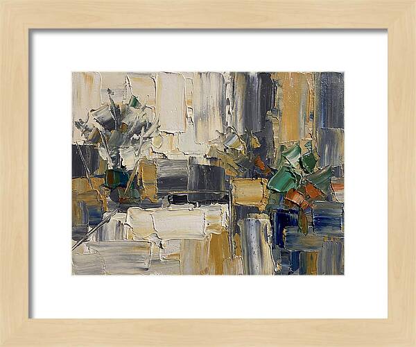 Patio Landscape In Palette Knife