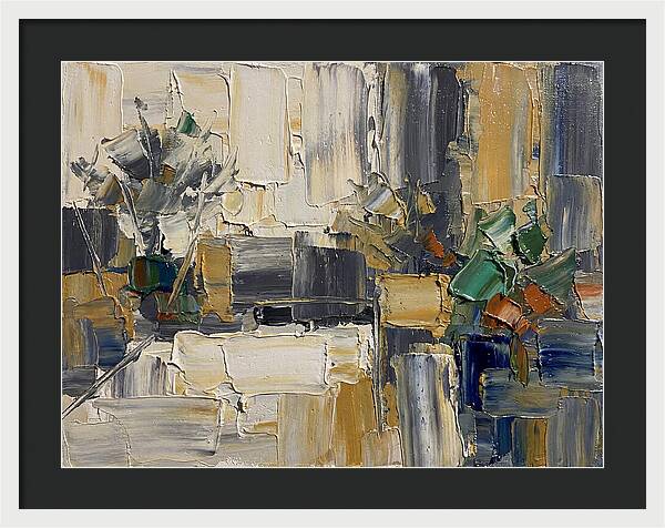 Patio Landscape In Palette Knife