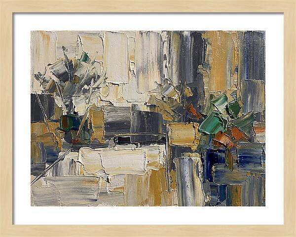 Patio Landscape In Palette Knife