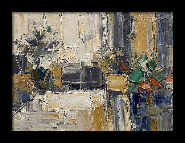 Patio Landscape In Palette Knife