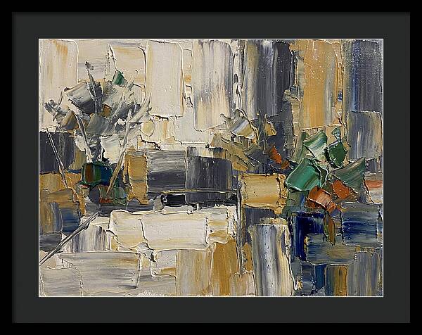 Patio Landscape In Palette Knife
