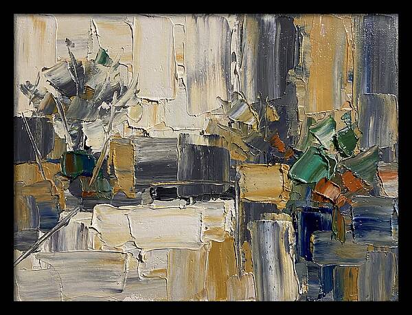 Patio Landscape In Palette Knife