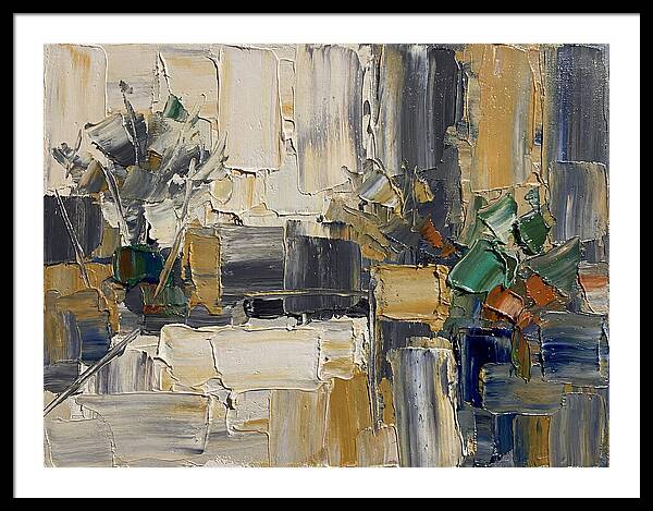 Patio Landscape In Palette Knife