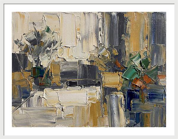 Patio Landscape In Palette Knife