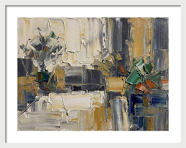 Patio Landscape In Palette Knife