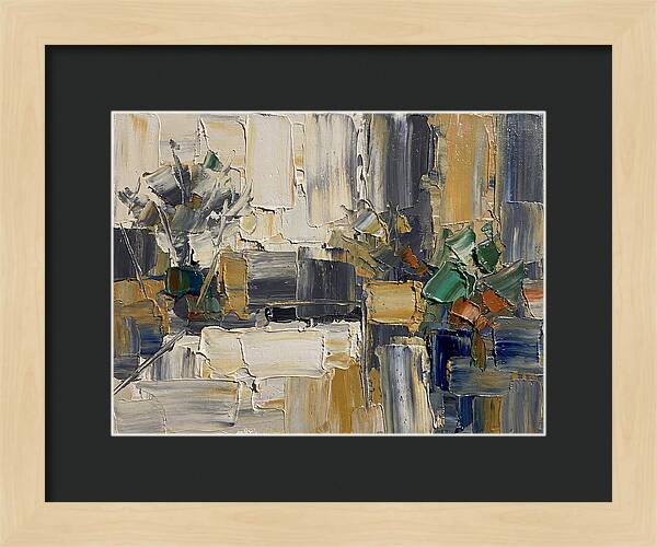 Patio Landscape In Palette Knife