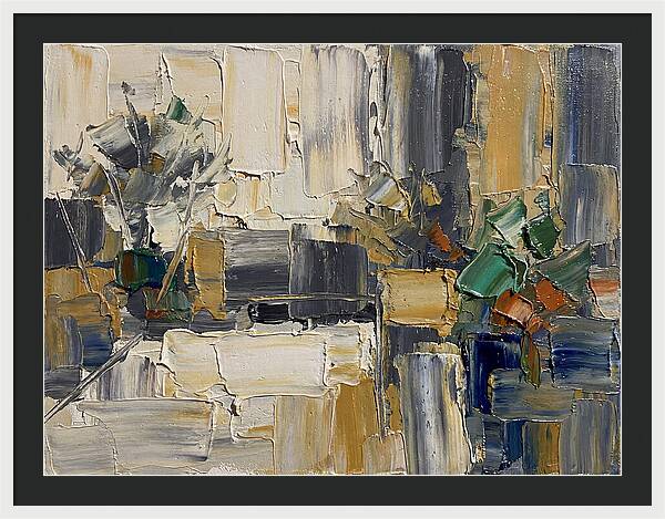 Patio Landscape In Palette Knife