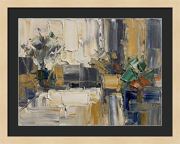 Patio Landscape In Palette Knife