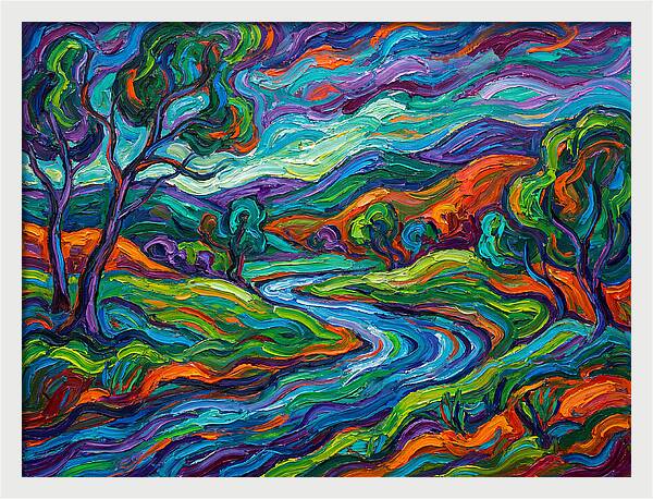 Peaceful Expressionist Landscape
