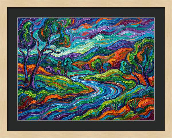 Peaceful Expressionist Landscape