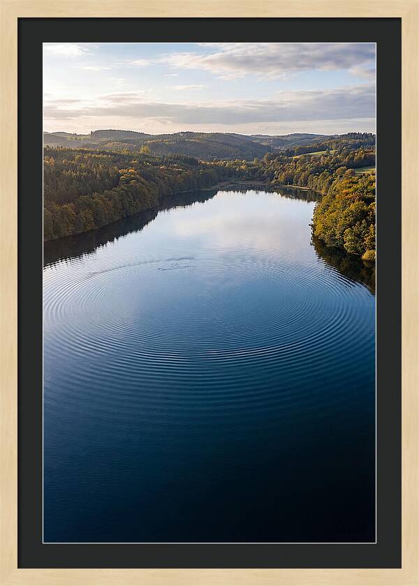 Peaceful Ripples Across Water