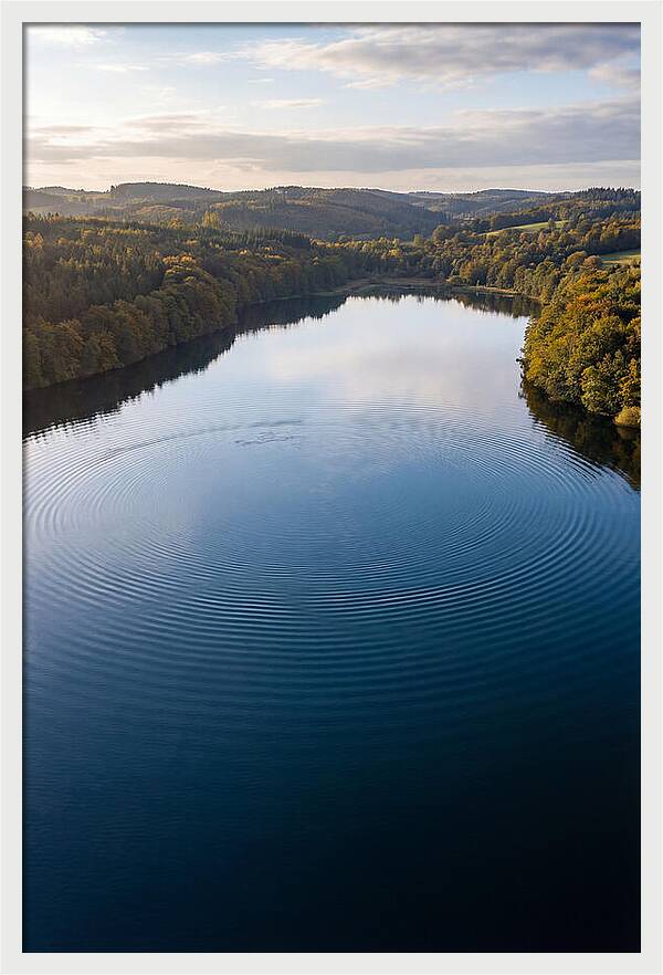 Peaceful Ripples Across Water