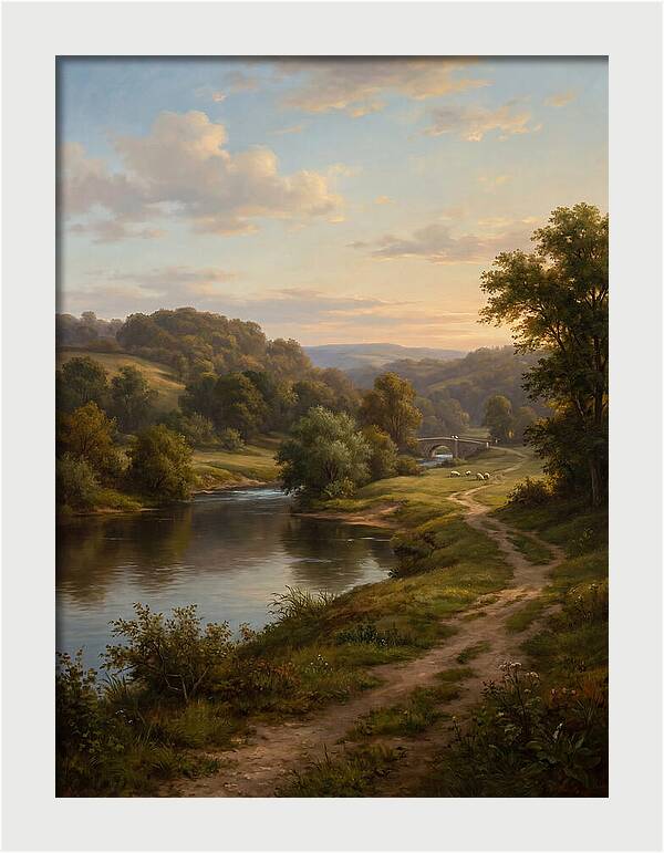 Peaceful Riverbank Serenity