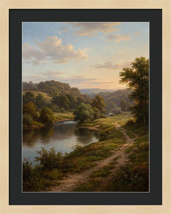 Peaceful Riverbank Serenity