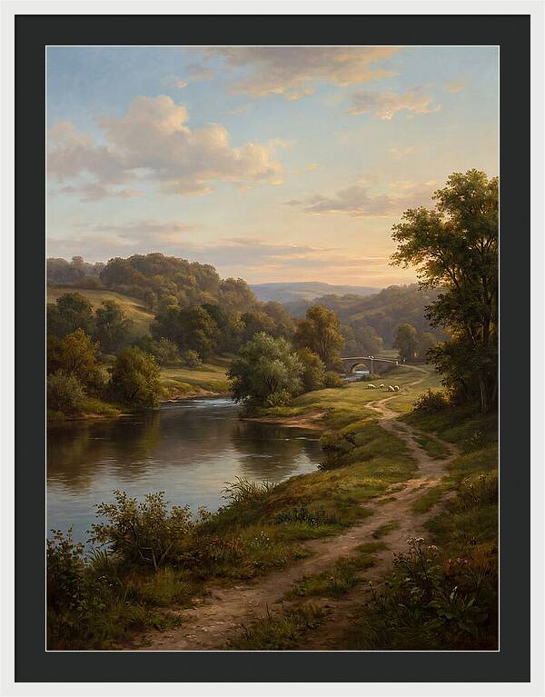Peaceful Riverbank Serenity
