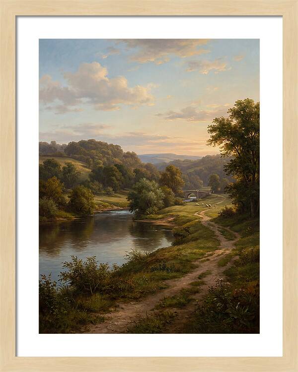 Peaceful Riverbank Serenity