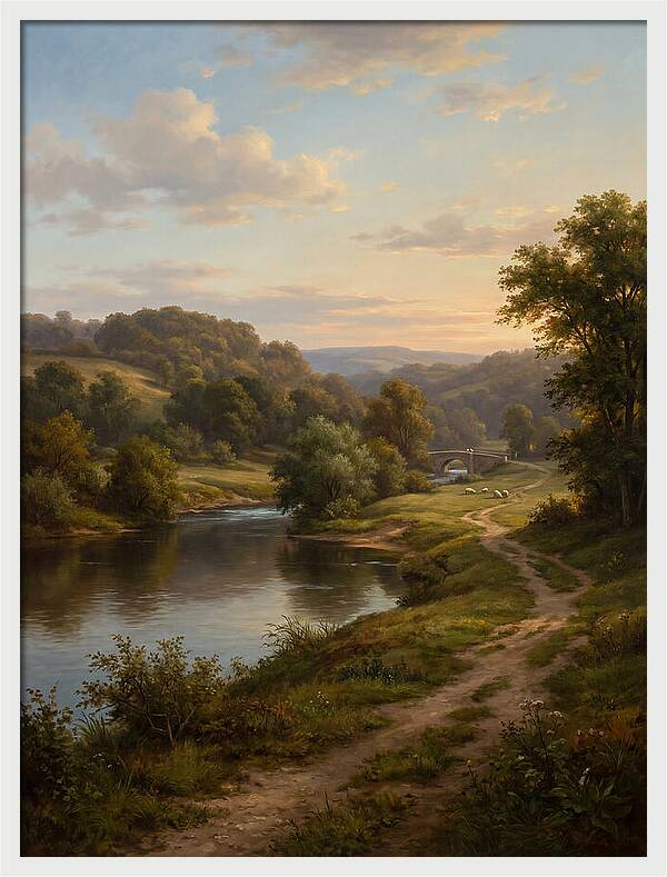 Peaceful Riverbank Serenity