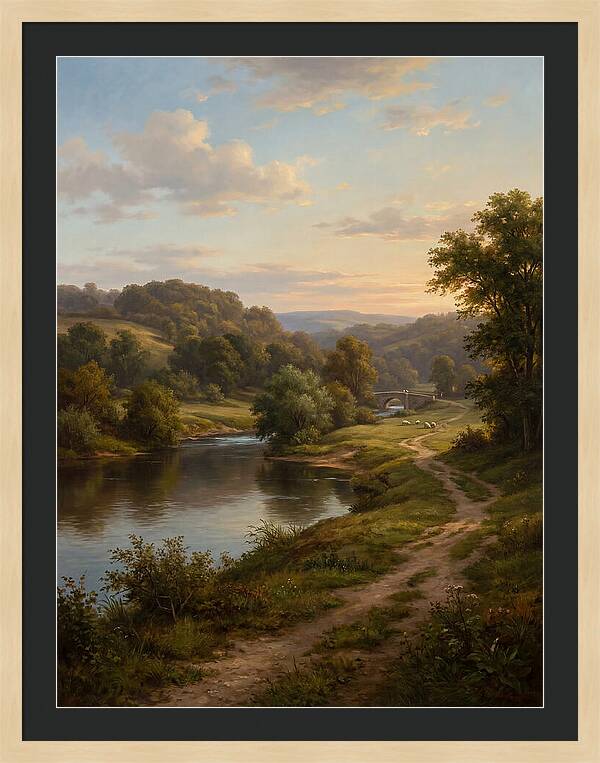 Peaceful Riverbank Serenity