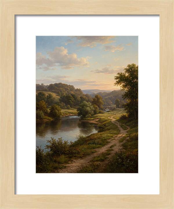 Peaceful Riverbank Serenity