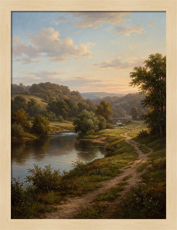 Peaceful Riverbank Serenity