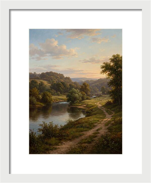 Peaceful Riverbank Serenity