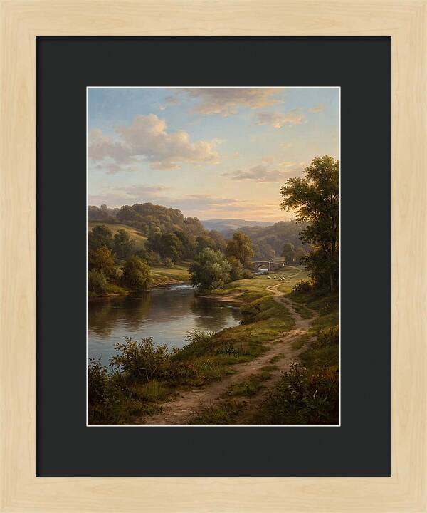 Peaceful Riverbank Serenity