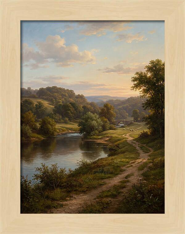 Peaceful Riverbank Serenity
