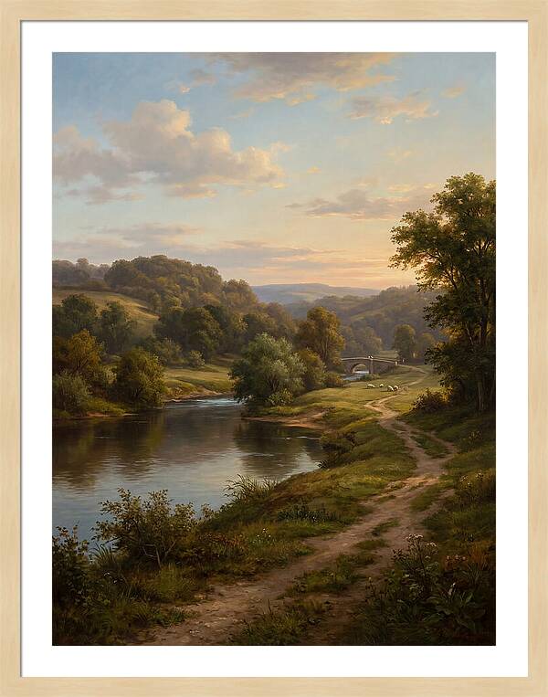 Peaceful Riverbank Serenity