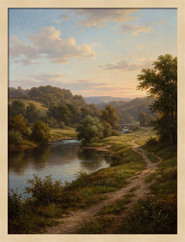Peaceful Riverbank Serenity