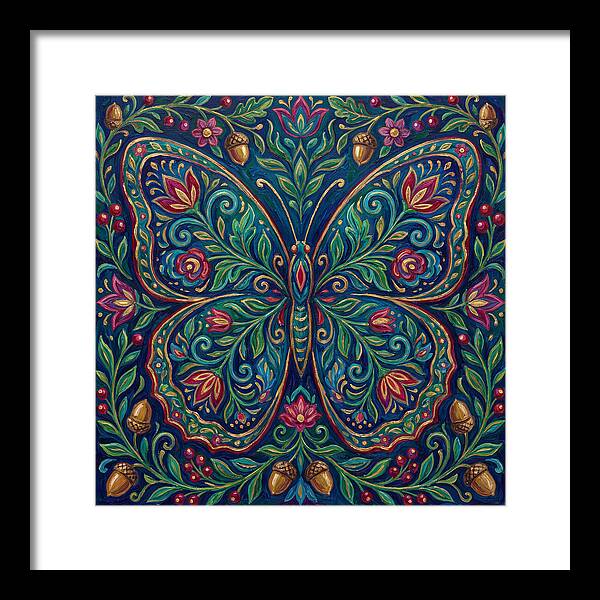 Peacock Butterfly Elegance
