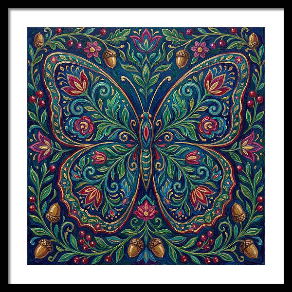 Peacock Butterfly Elegance